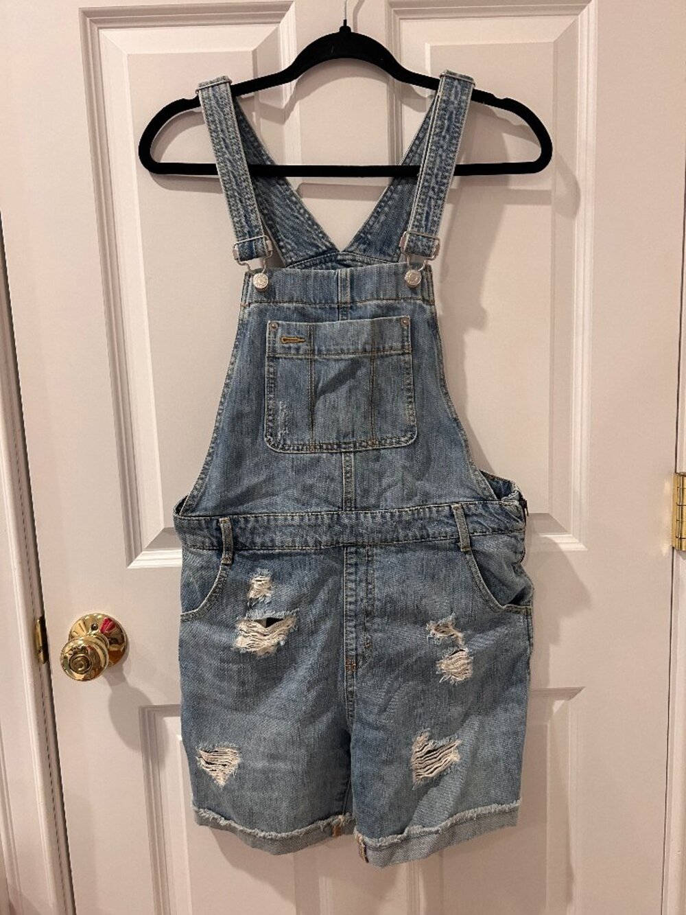 Jean Short Overalls